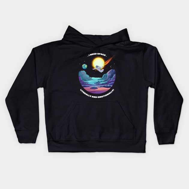 space funny Kids Hoodie by tailermade
